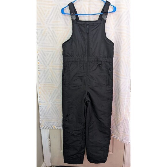 Roebuck & Co. Black Unisex Big Kids’ Snow Bib- Size XL 14/16 - Picture 1 of 7